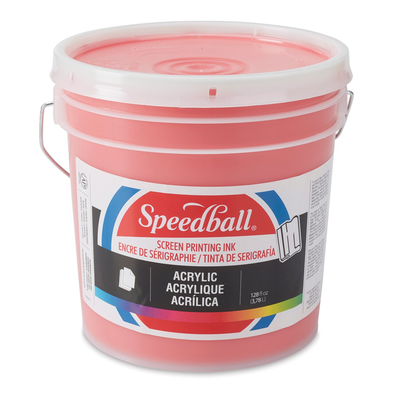 Speedball Permanent Acrylic Screen Printing Ink - Medium Red, Gallon